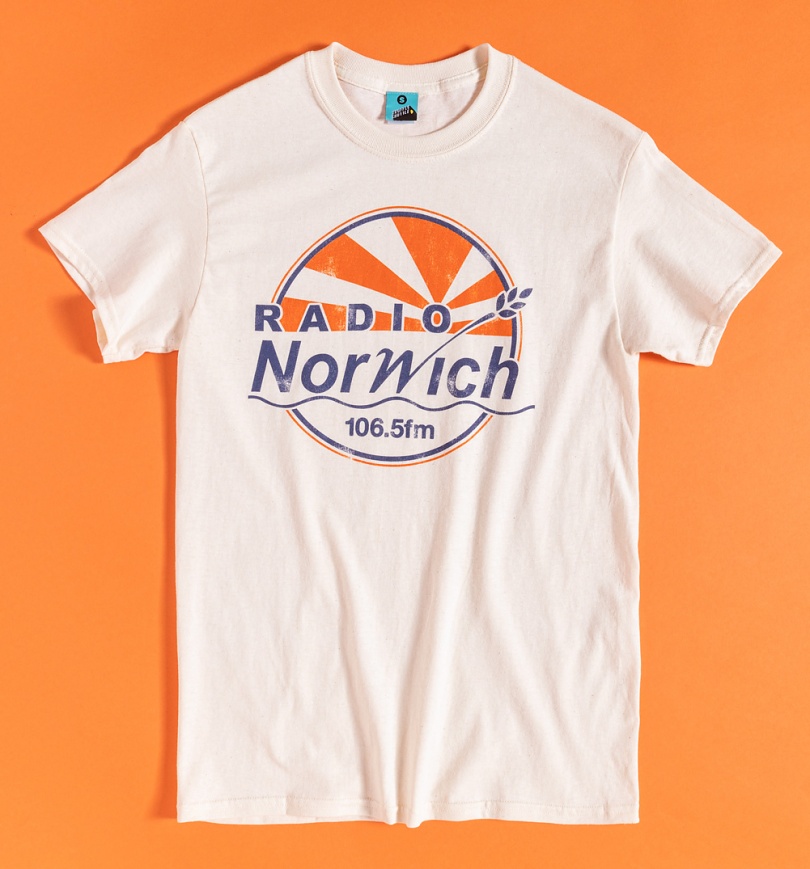 An image of Alan Partridge Inspired Radio Norwich Ecru T-Shirt