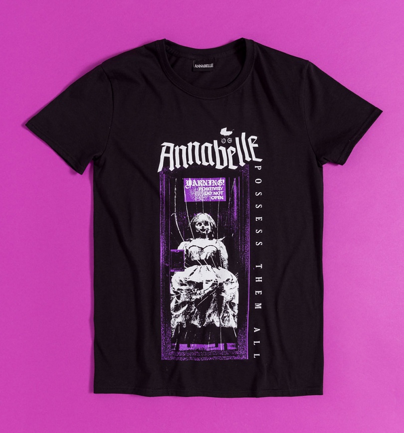 An image of Annabelle Do Not Open Black T-Shirt