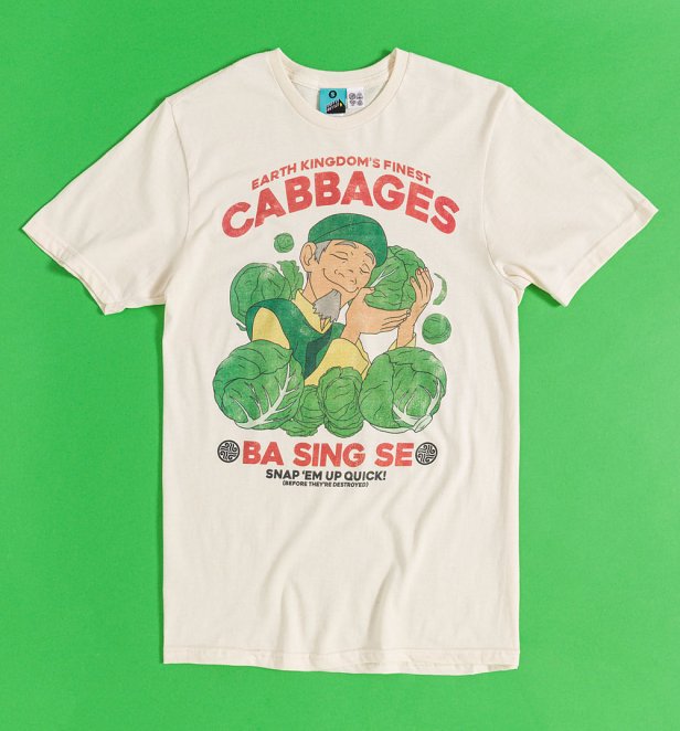 An image of Avatar Earth Kingdoms Finest Cabbages Natural T-Shirt