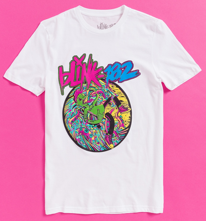 An image of Blink-182 Overboard White T-Shirt
