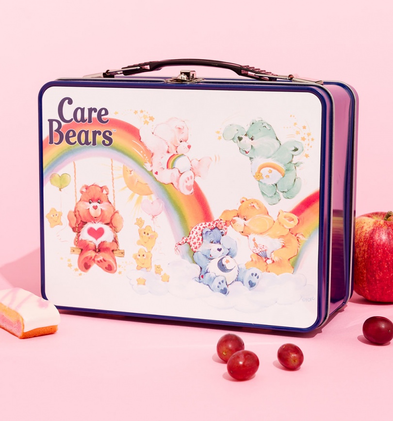 An image of Care Bears Clouds Retro Blue Metal Lunch Box