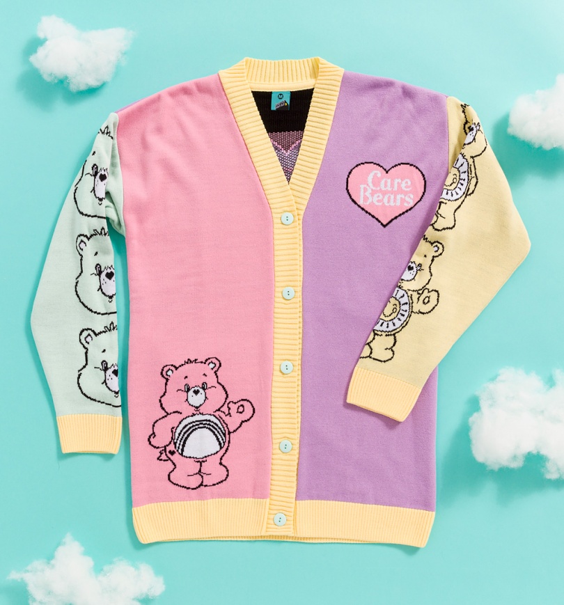 An image of Care Bears Colour Block Oversized Cardigan