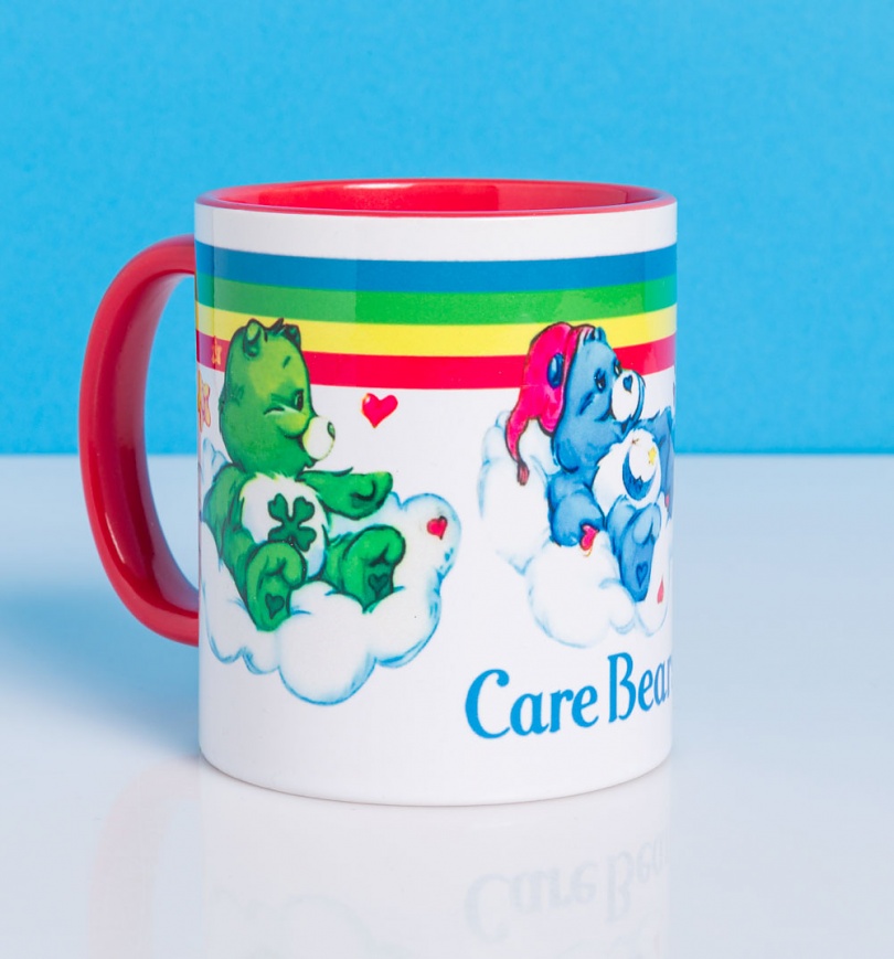 An image of Care Bears Rainbow Red Handle Mug