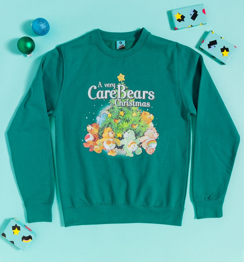 An image of A Very Care Bears Christmas Jade Sweater