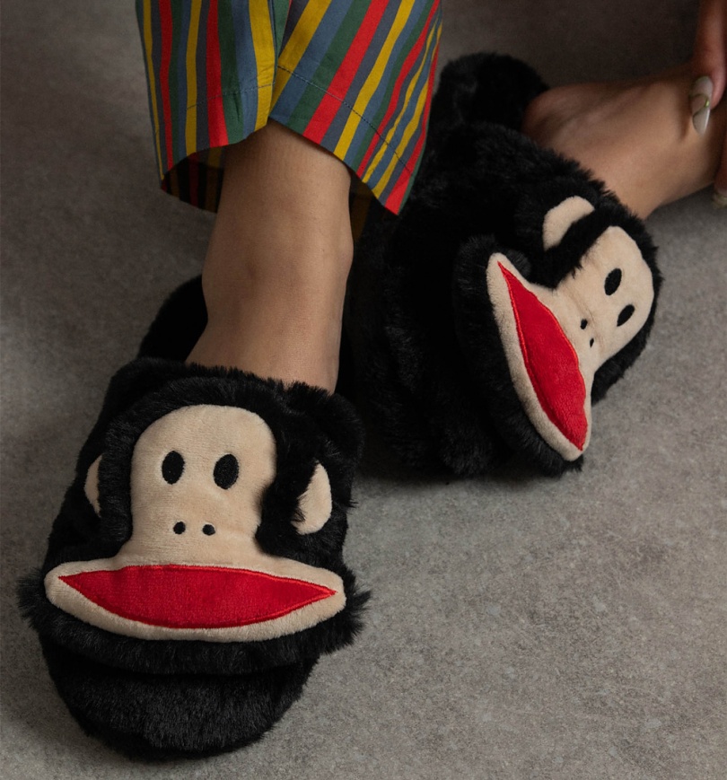 An image of Daisy Street X Paul Frank 3D Julius Fluffy Slippers