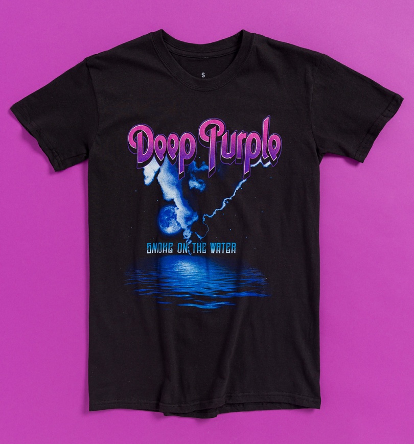 An image of Deep Purple Smoke On The Water Black T-Shirt