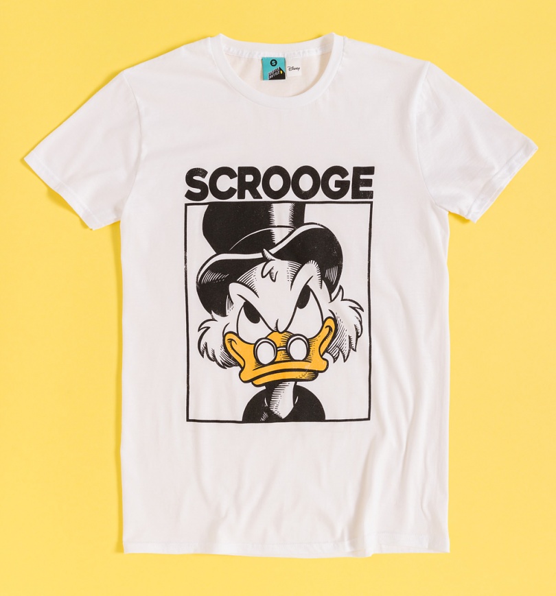 An image of Disney DuckTales Scrooge White T-Shirt