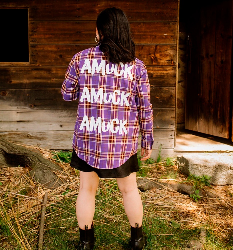 An image of Disney Hocus Pocus Sarah Flannel Shirt from Cakeworthy