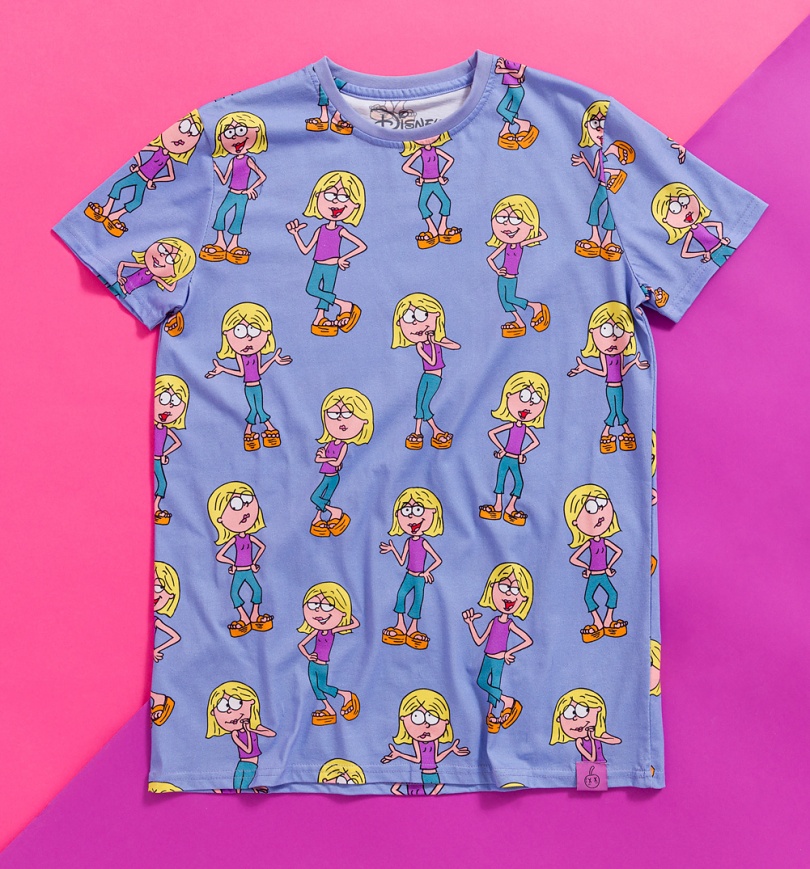 An image of Disney Lizzie McGuire All Over Print T-Shirt from Cakeworthy