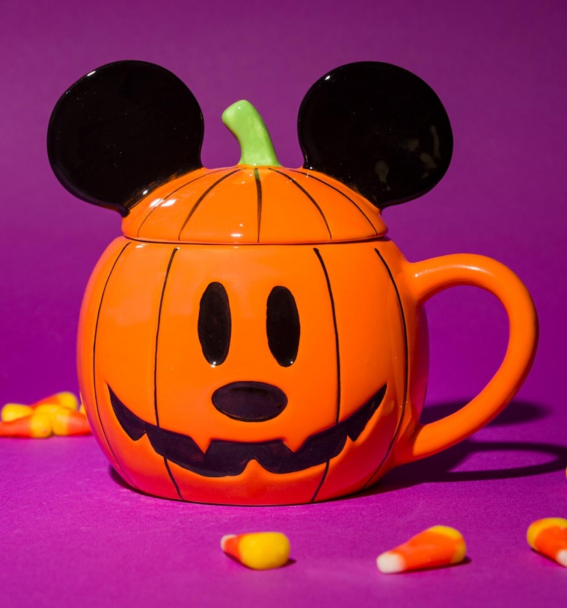 An image of Disney Mickey Mouse Pumpkin Shaped Mug