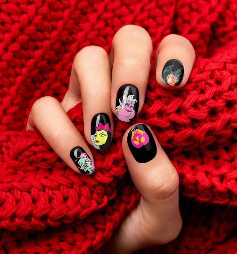 An image of Disney Pop Villains Nail Stickers from Mad Beauty
