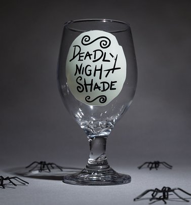 An image of Disney The Nightmare Before Christmas Glow In The Dark Glass