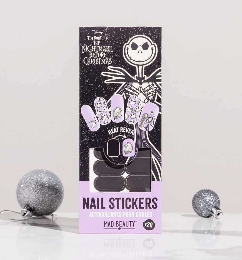 An image of Disney The Nightmare Before Christmas Heat Reveal Nail Stickers