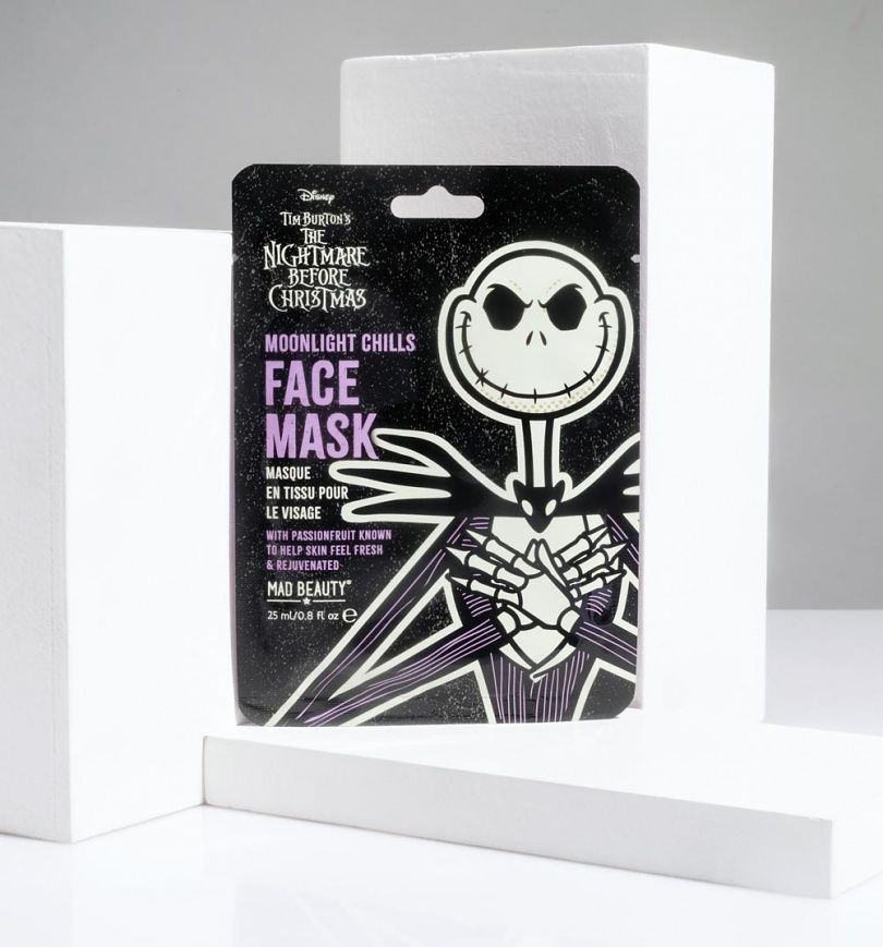 An image of Disney The Nightmare Before Christmas Jack Skellington Sheet Face Mask