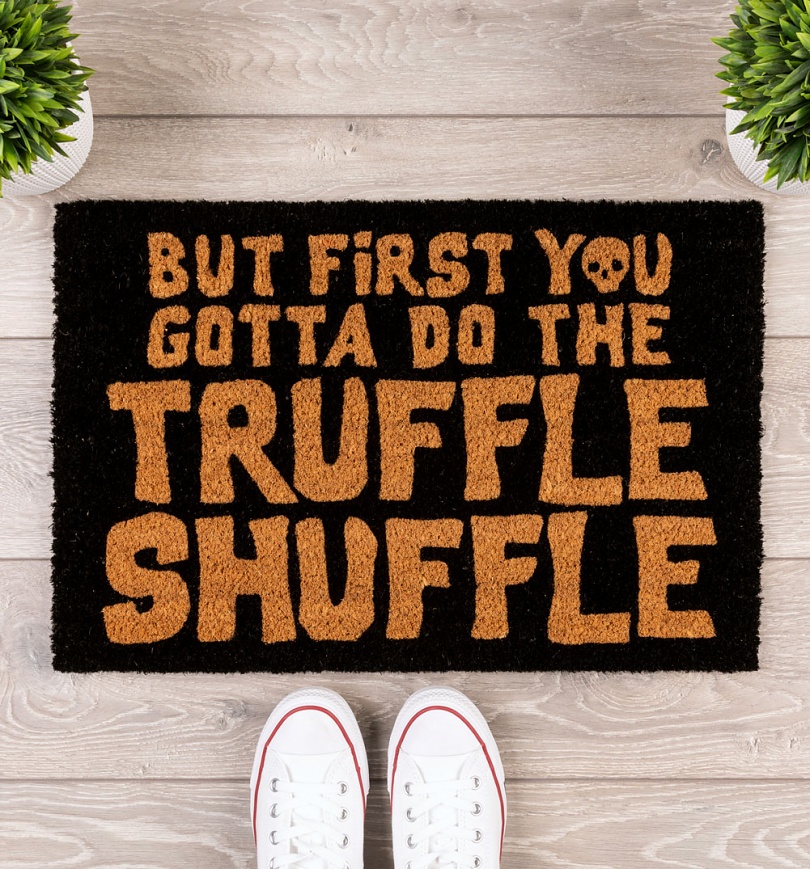 An image of Do The Truffle Shuffle Door Mat