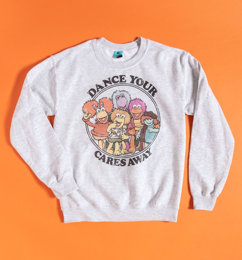 An image of Fraggle Rock Dance Your Cares Away Sweater