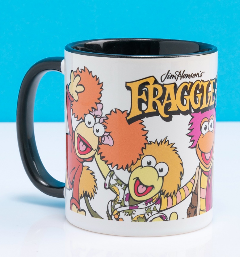 An image of Fraggle Rock Gang Black Handle Mug