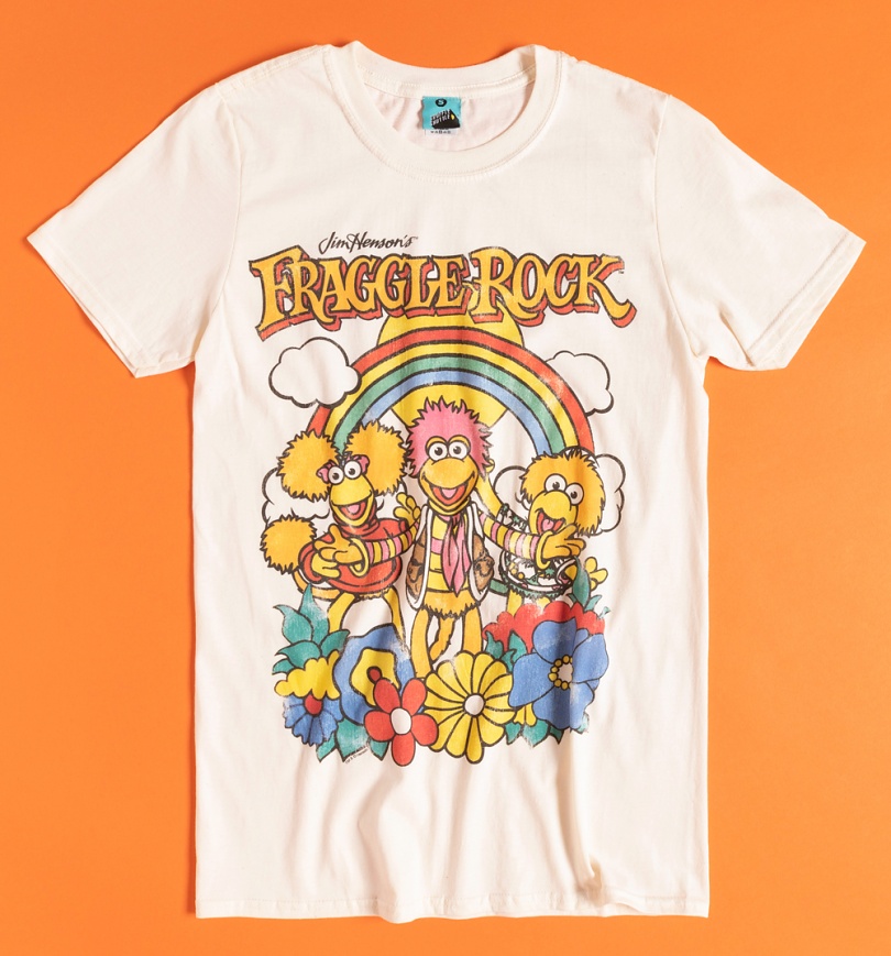 An image of Fraggle Rock Rainbow Ecru T-Shirt