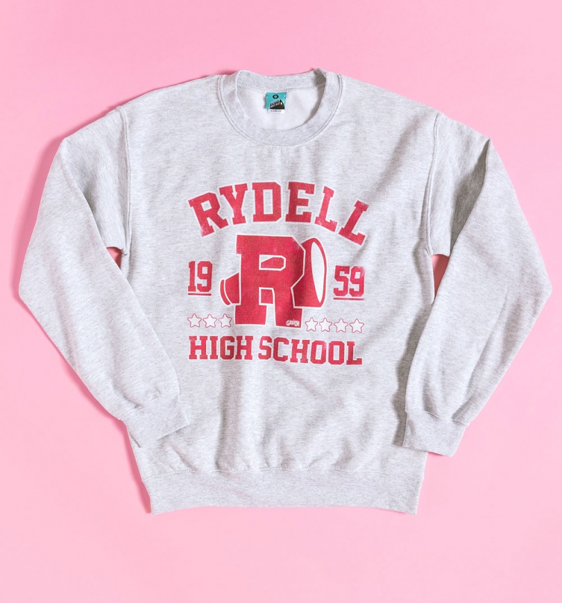 An image of Grease Rydell High School Athletic Ash Grey Sweater