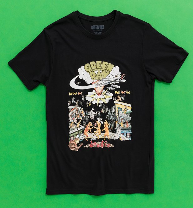 An image of Green Day Dookie 1994 Tour Black T-Shirt