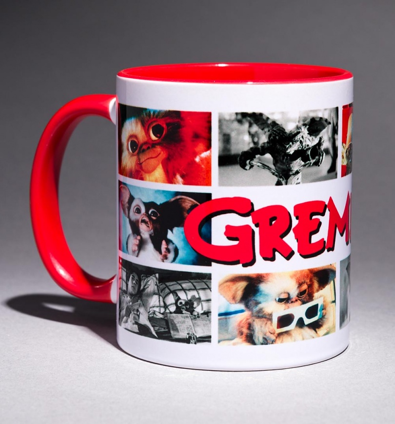 An image of Gremlins Movie Reel Red Handle Mug