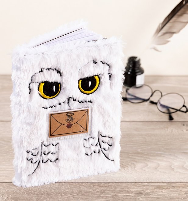Harry Potter A5 Plush Hedwig Notebook