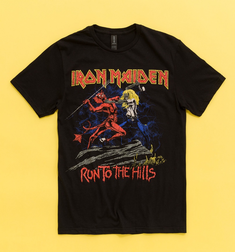 An image of Iron Maiden Run To The Hills Black T-Shirt