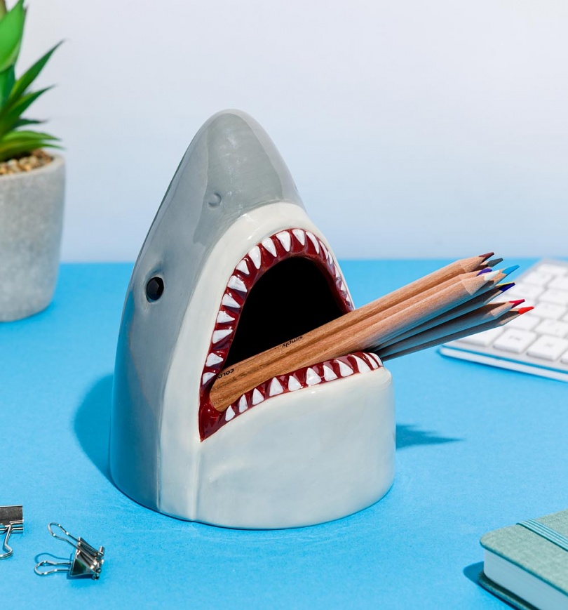An image of Jaws Shark Shaped Desk Tidy