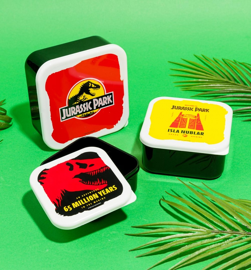An image of Jurassic Park Set Of Three Snack Boxes