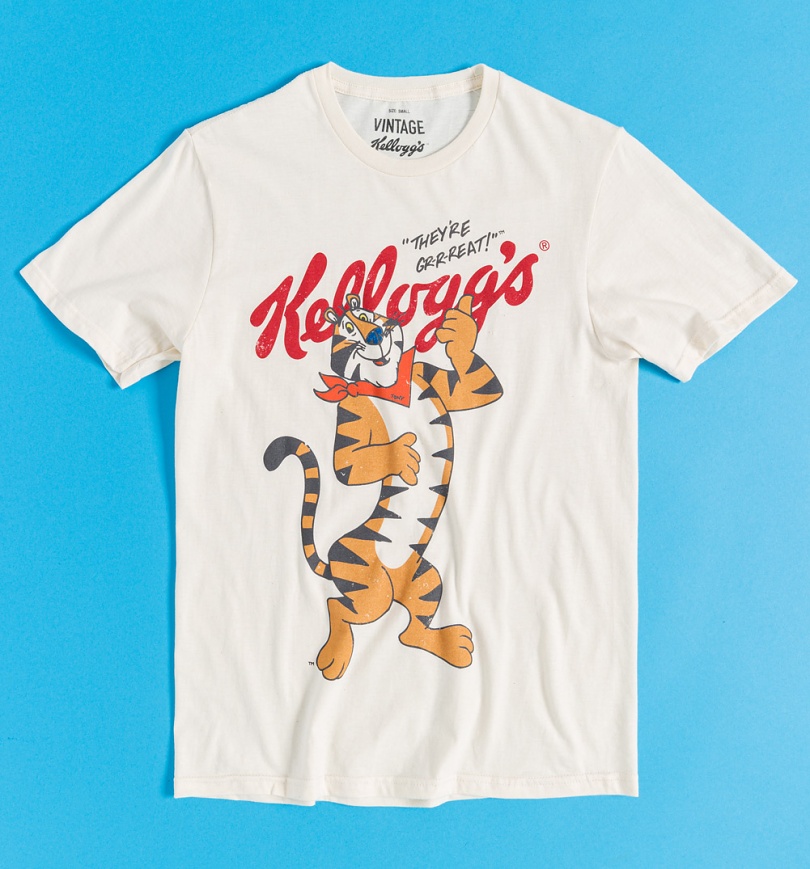 An image of Kelloggs Frosties Theyre Great Tony Tiger Natural T-Shirt