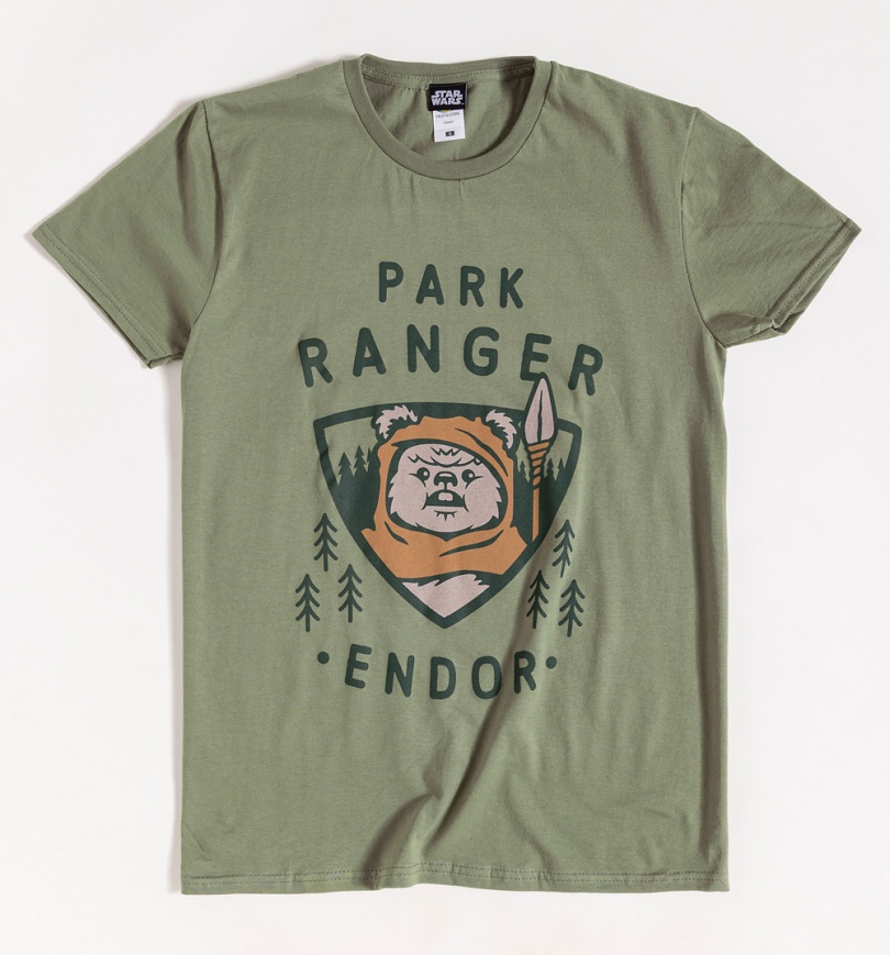 An image of Star Wars Ewok Endor Park Ranger Khaki T-Shirt