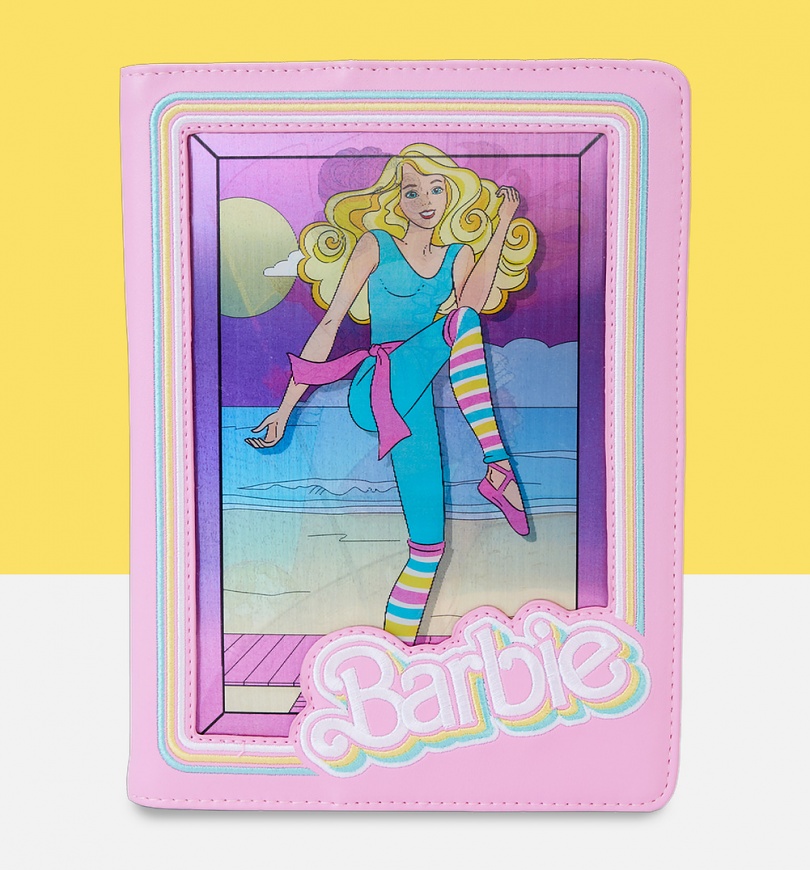 An image of Loungefly Barbie 65th Anniversary Barbie Box Journal