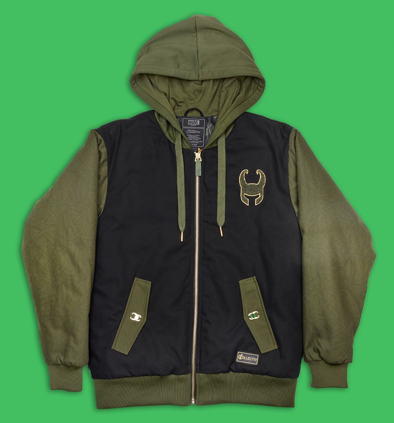 An image of Loungefly Collectiv Marvel Loki The Weekendr Hooded Jacket
