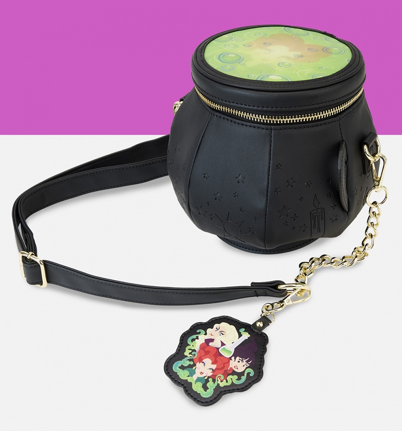 An image of Loungefly Disney Hocus Pocus Winifred Cauldron Crossbody Bag