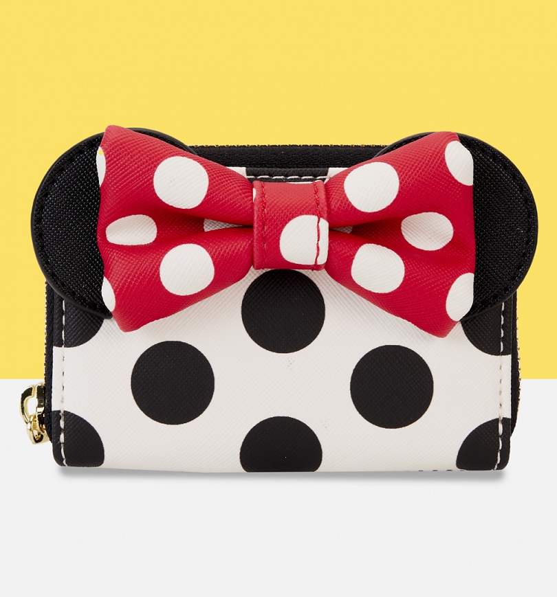 An image of Loungefly Disney Minnie Rocks The Dots Accordion Wallet