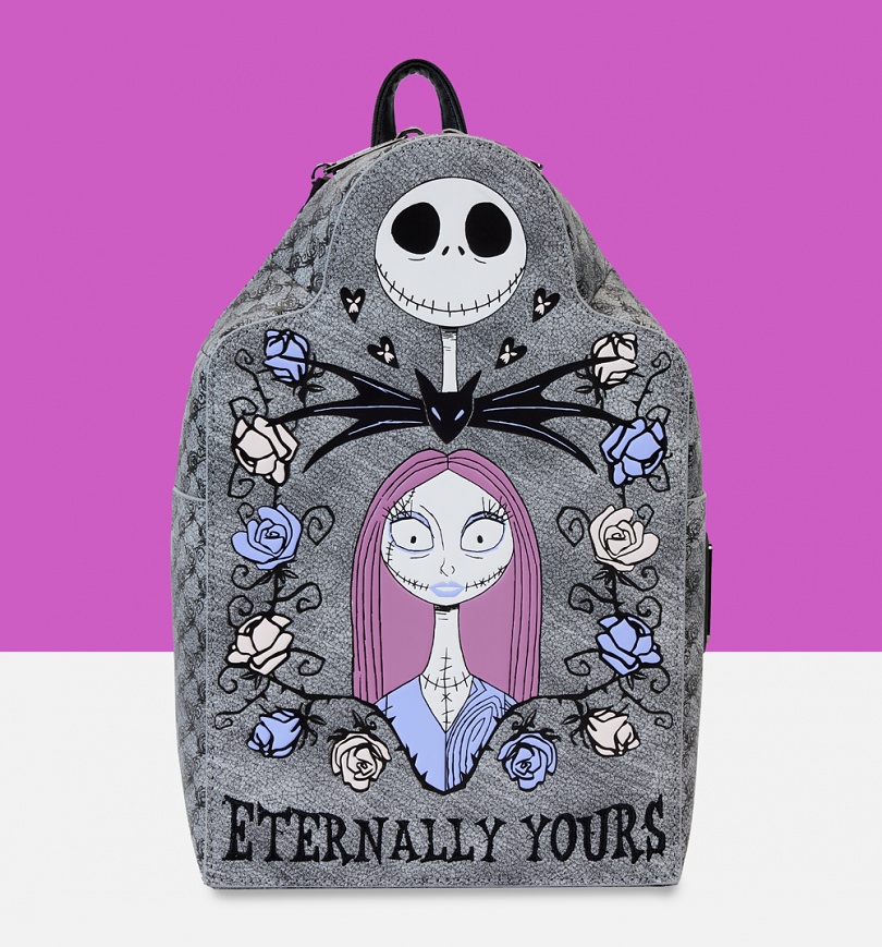 An image of Loungefly Disney Nightmare Before Christmas Jack And Sally Eternally Yours Mini ...