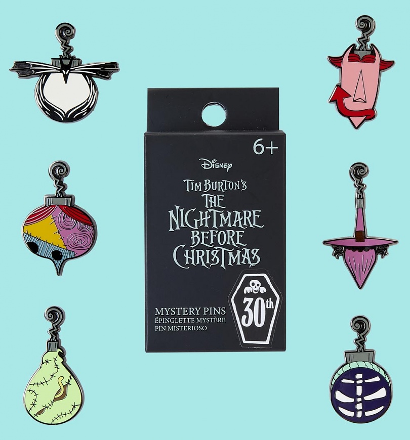 An image of Loungefly Disney The Nightmare Before Christmas Ornaments Blind Box Pin
