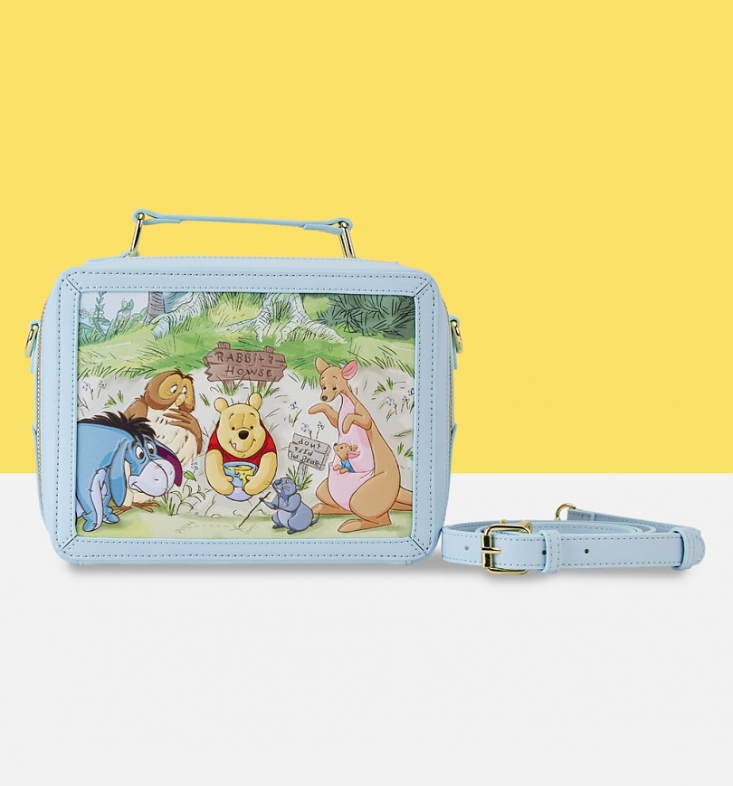 An image of Loungefly Disney Winnie The Pooh Lunchbox Crossbody Bag