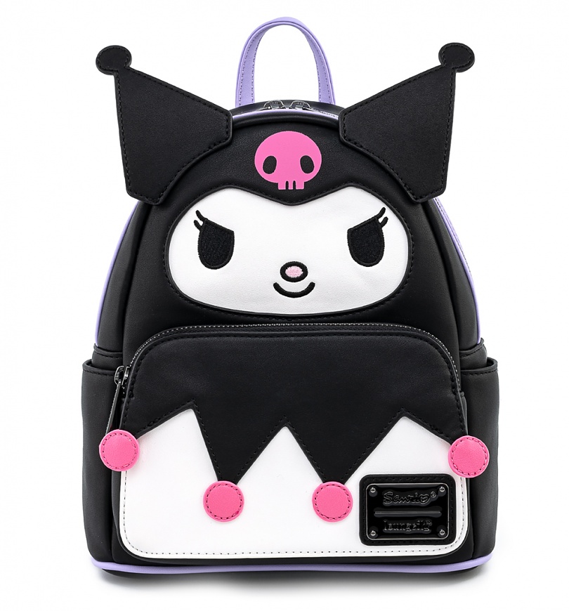 An image of Loungefly Sanrio Kuromi Cosplay Mini Backpack