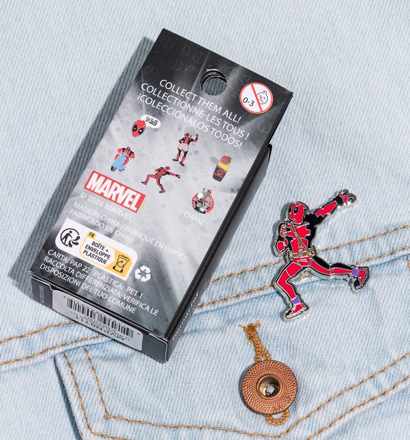 An image of Loungefly Marvel Deadpool Blind Box Pin