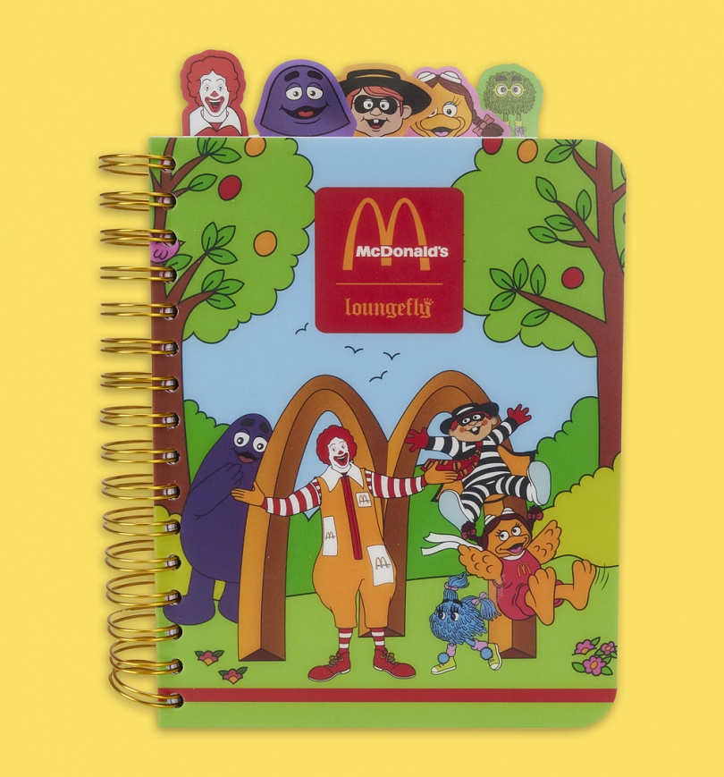 An image of Loungefly McDonalds Gang Tab Notebook