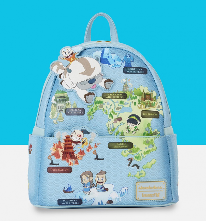 An image of Loungefly Nickelodeon Avatar The Last Airbender Map Mini Backpack