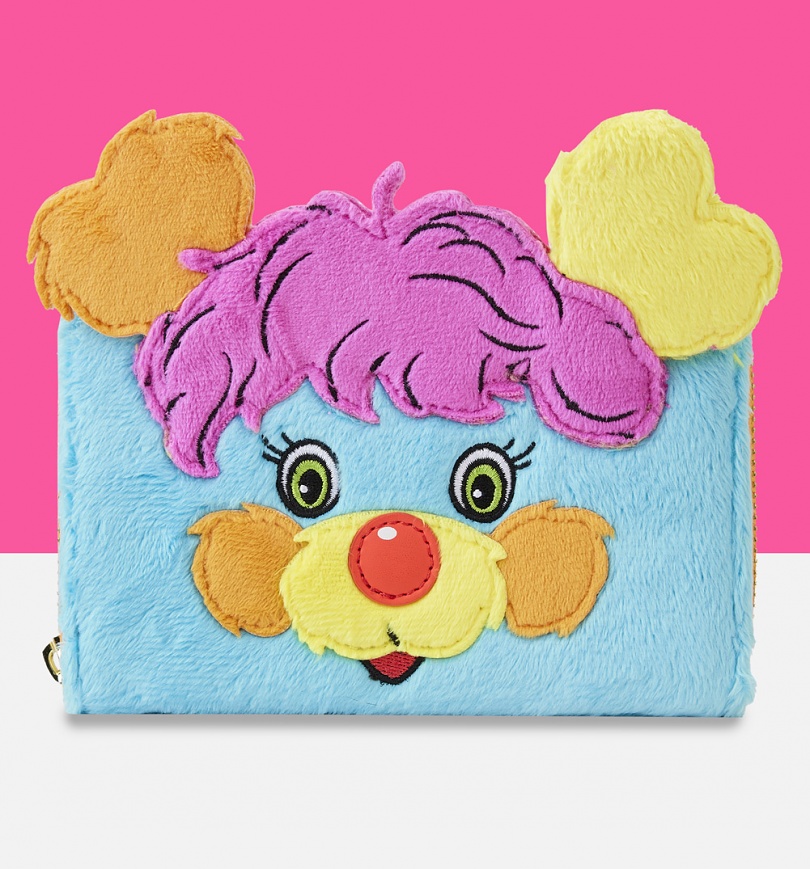 An image of Loungefly Popples Cosplay Plush Zip Around Wallet
