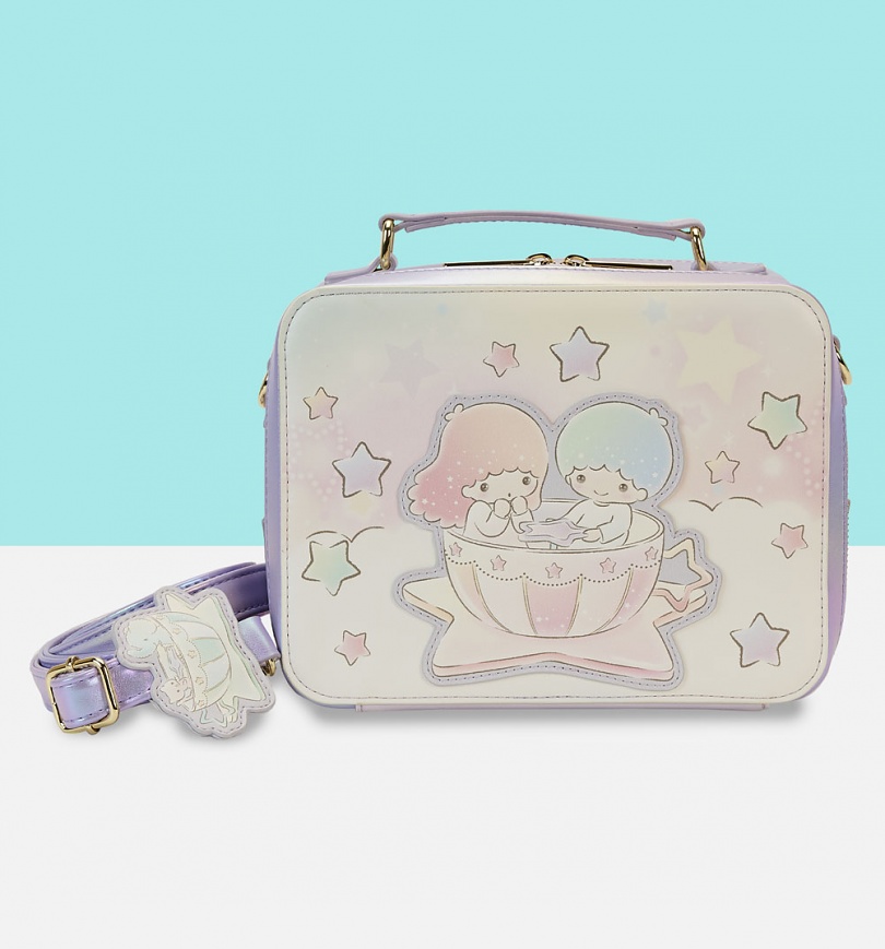 An image of Loungefly Sanrio Little Twin Stars Carnival Crossbody Bag