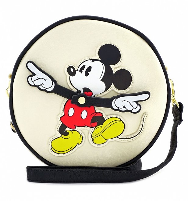 Loungefly Disney Mickey True Original Clock Arms Crossbody Bag