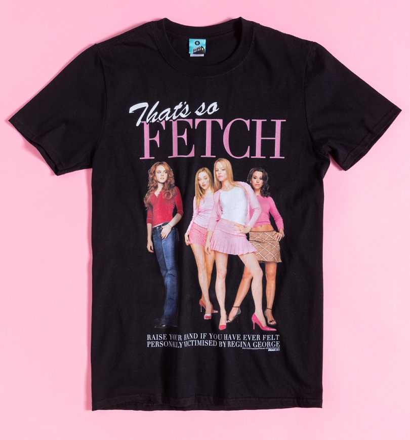 An image of Mean Girls Thats So Fetch Black T-Shirt