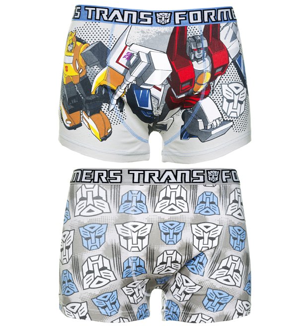 Mens 2pk Transformers Boxer Shorts