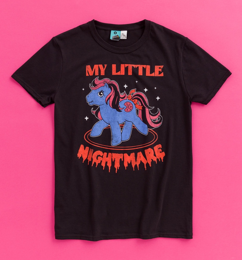 An image of My Little Pony Nightmare Black T-Shirt