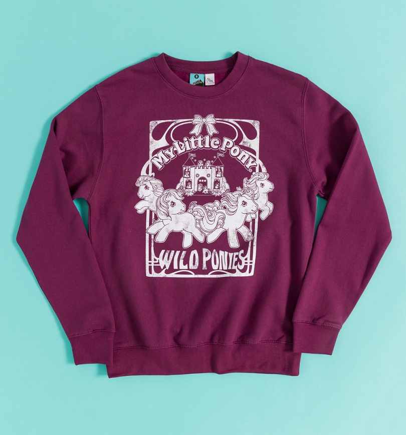 An image of My Little Pony Wild Ponies Purple Sweater