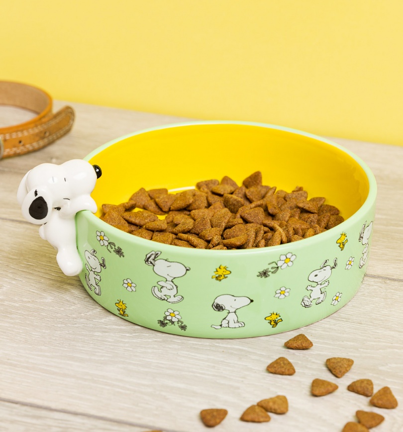 An image of Peanuts Dog Bowl with 3D Snoopy